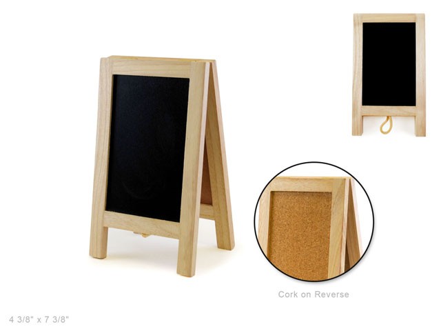 Natural DIY Chalkboard/Cork Easel 4 3/8" x 7 3/8" (closeout)