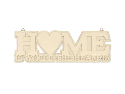DIY Words Plague 3D 7mm (home is where the heart is)