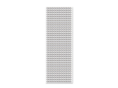 Adhesive Rhinestone Silver 8mm 120/pk