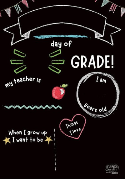 Reusable Activity playmat- School Milestones 12" x 17"