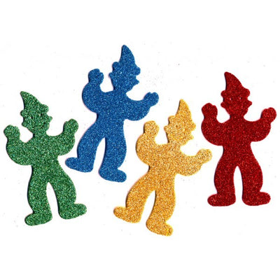 Clown Sparkle Foam Shapes 20/pk  (Discontinued)