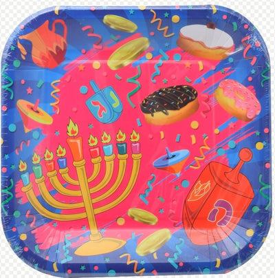 Chanukah Paper Plates 7" 10/pk