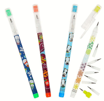 Winter Stacking Point Pencil 24/pk