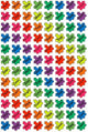 Puzzle Praiser Super Shape Stickers 7/16" (8 Sheets)