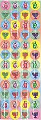 Chanukah Jumbo Dots Stickers 6 Sheets