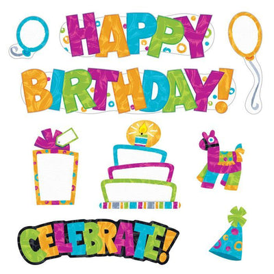 Birthday Mini Bulletin Board Set 25 1/2" 15/pk