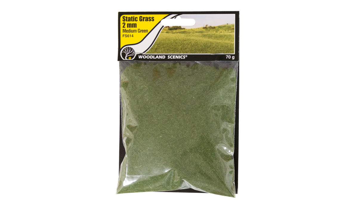Static Grass Medium Green 2mm