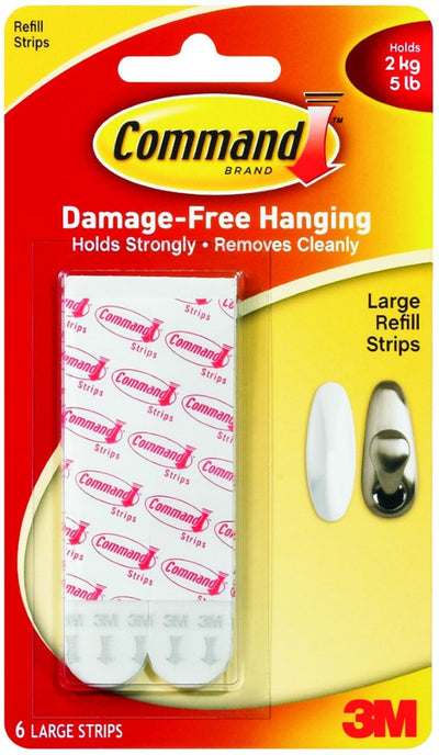 Command Mounting Strips Large 6 Strips/Pack