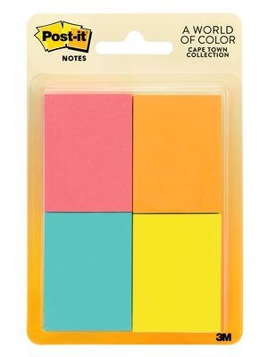 Post-it Notes, 1.5 in x 2 in, 4 Pads/Pack