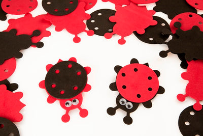 Lady Bug Foam Shapes 2 3/4" x 2 1/4" 20/pk (Discontinued)