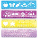 Stencil Shape Ruler 4/pk