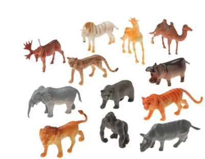 Mini Wild Animals 10/pk