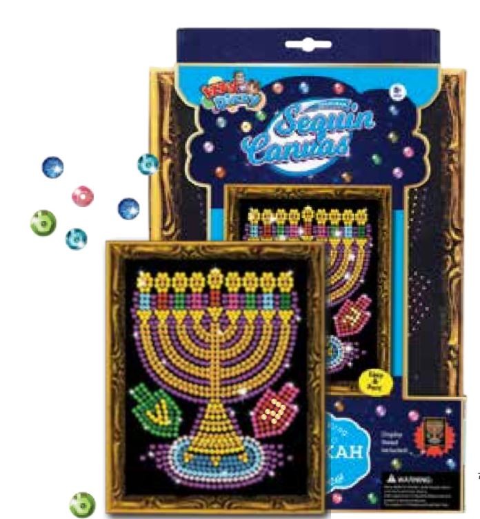Chanukah Sequin Canvas