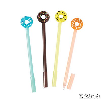 Donut-Topped Pens 12/pk