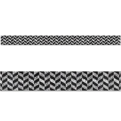 Border Herringbone in Chalk