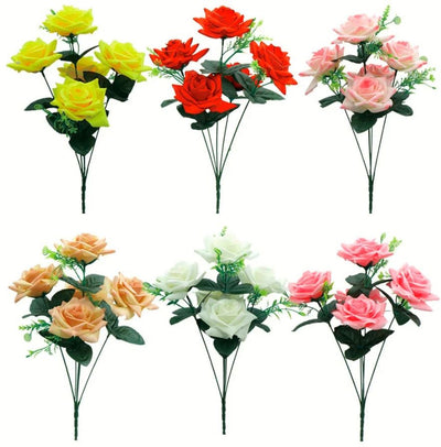Head Flower Assorted Color 16"