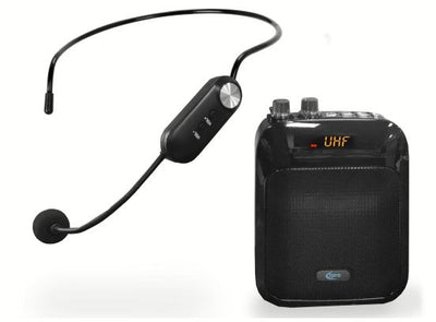 Rechargeable Speaker With Wireless Headset Microphone