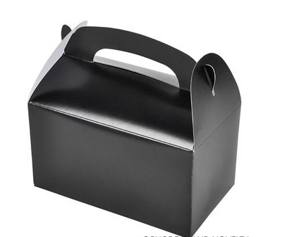 Treat Box 6.25" Black 12/pk
