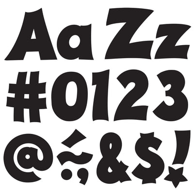 Black 4-Inch Friendly Uppercase/Lowercase Combo Pack (English) Ready Letters