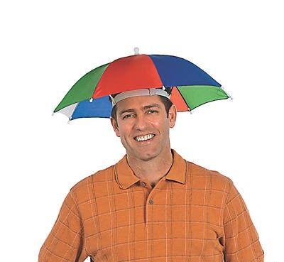 Nylon Umbrella Hat, 1/pk