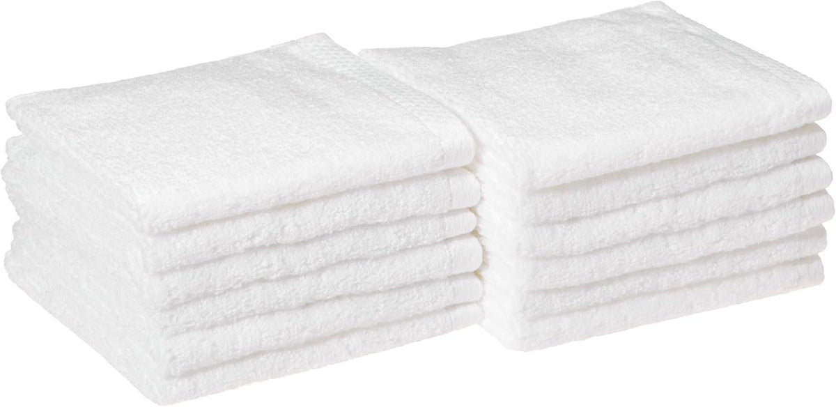 Washcloths,12x12, White 1 pc