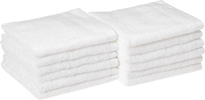 Washcloths,12x12, White 1 pc