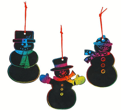 Snowman Scratch Off Craft 24/pk