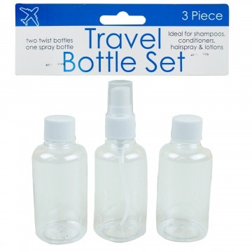Travel Twist Top & Spray Bottle Set