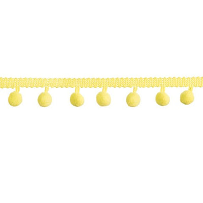yellow mini pom pom garland: 0.5"x 2 yards