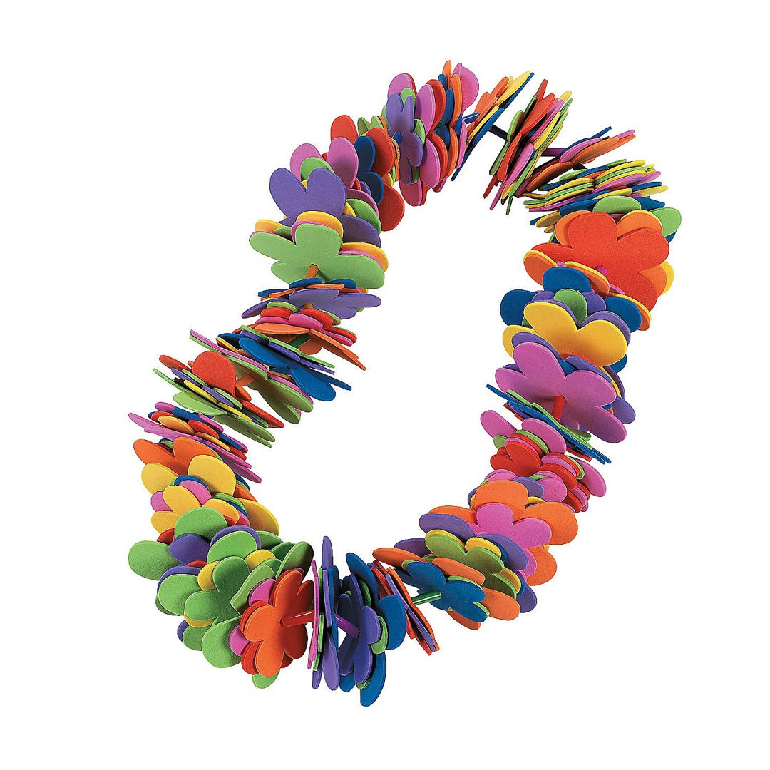 Fabulous Foam Flower Leis Craft Kit 12/pk