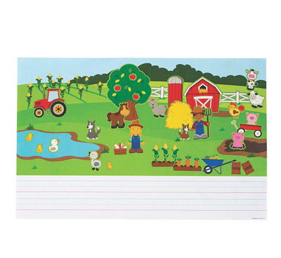 Create & Write Farm Giant Sticker Scenes - 12 Pc.