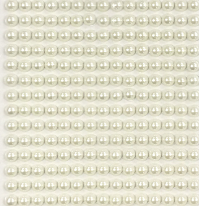 Adhesive Rhinestone Pearls White 8mm 220/pk