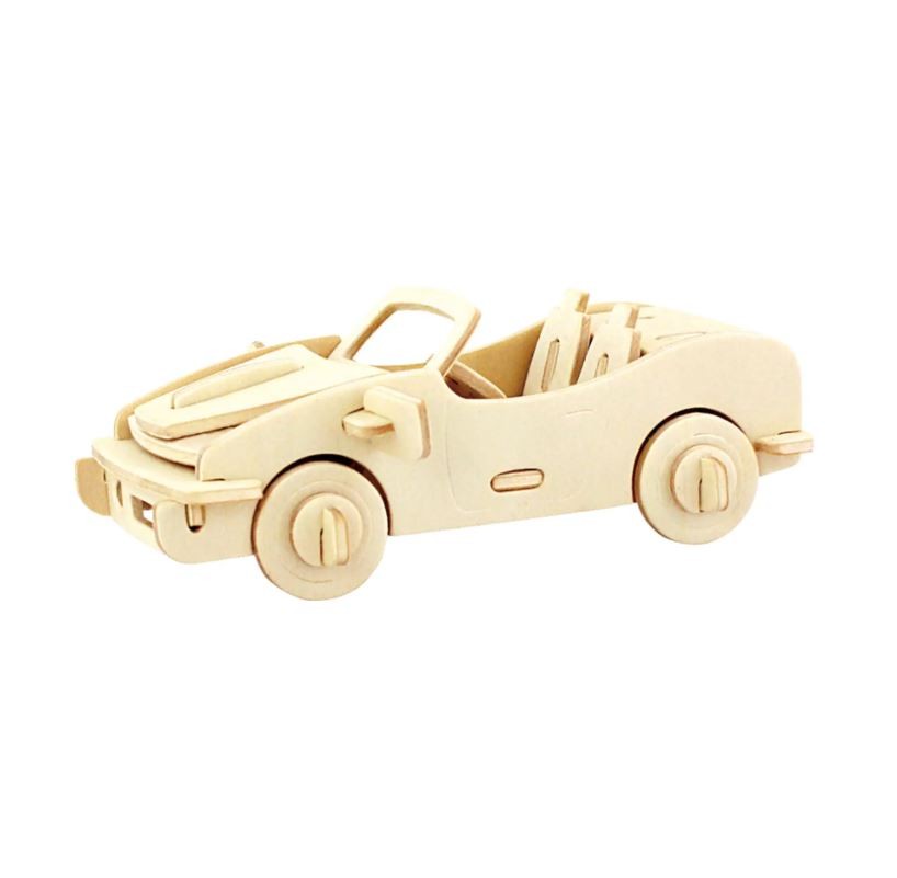 3D Wooden Puzzle Racing Car