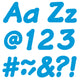 Blue 4-Inch Italic Uppercase/Lowercase Combo Pack (English) Ready Letters