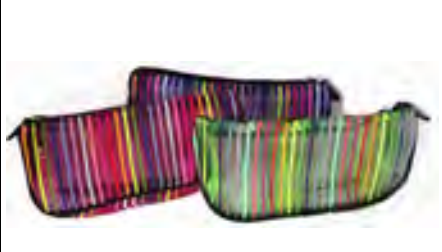 Triangle Mesh Pencil Pouch, Assorted Colors