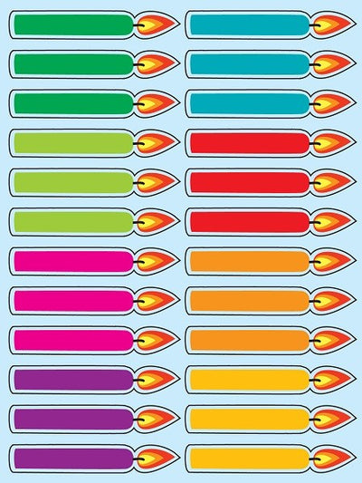 Candle Sticker 2" x 1/4" (6 Sheets)
