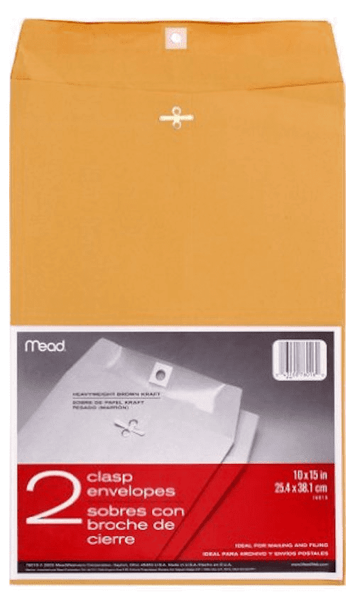 Mead Clasp Envelopes 10" x 15" 2/pk
