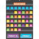 Black Calendar Pocket Chart