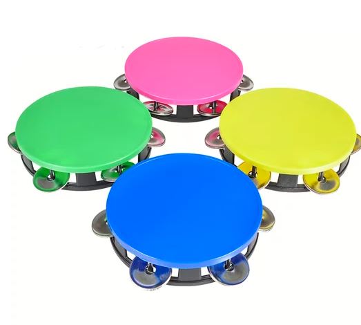 5.5" Neon Tambourine 1/pc