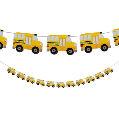 School Bus Tissue Garland 9 ft. x 5" - 1Pc.
