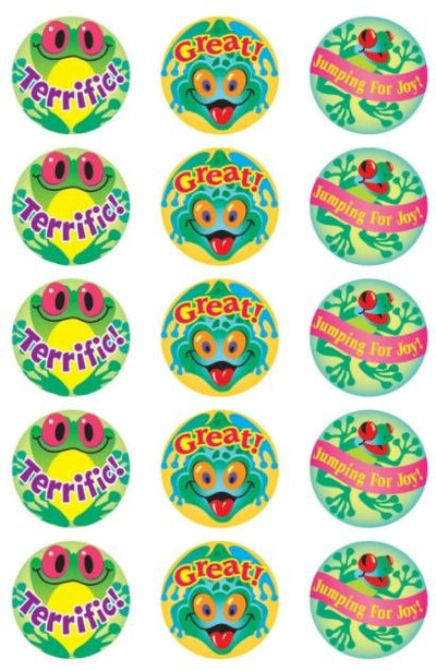 Frolicking Frogs, Pineapple Scent Stickers 1" (4 Sheets)