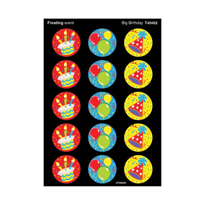 Birthday Scent Stickers 1" (4 Sheets)