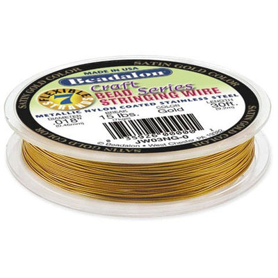 Wire - 7 Strand - Satin Gold - .018 inches - 30 feet (closeout)