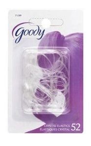 Goody Crystal Elastics Clear Pony Rubber Bands 75/ct