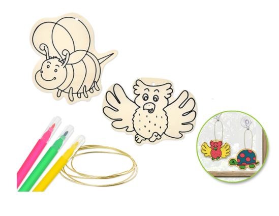 DIY Wood Flying Friends Ornament Kit With Mini Markers