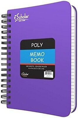 Poly Memo Book 6" x 4" 100/shts