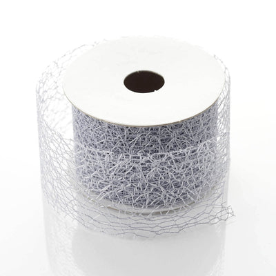 10 Yards 2" Silver Mesh Ribbon (discontinued)