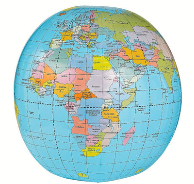 Giant Inflatable Globe 33" 1/pc