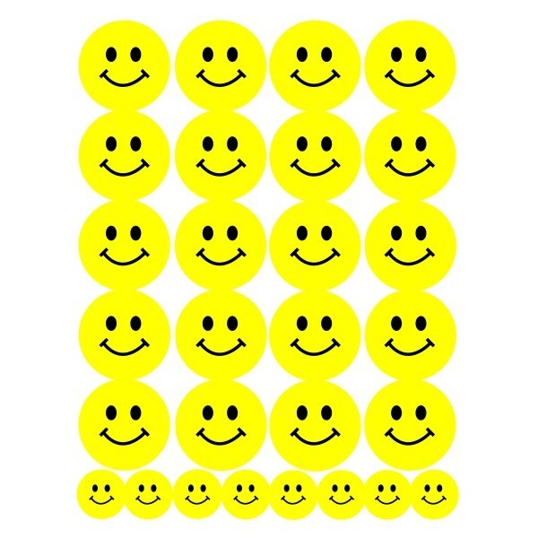 Smiley Faces Stickers (25 Sheets)