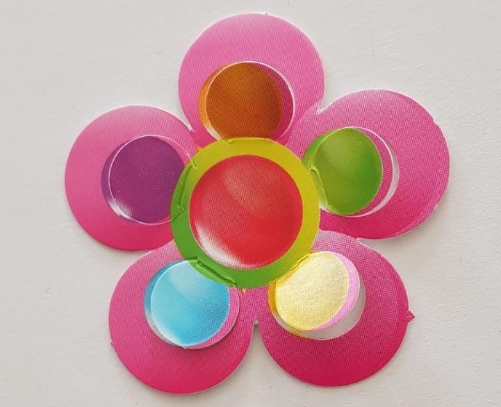 Colorful Flower Cardstock Cutout 40/pcs. (Discontinued)